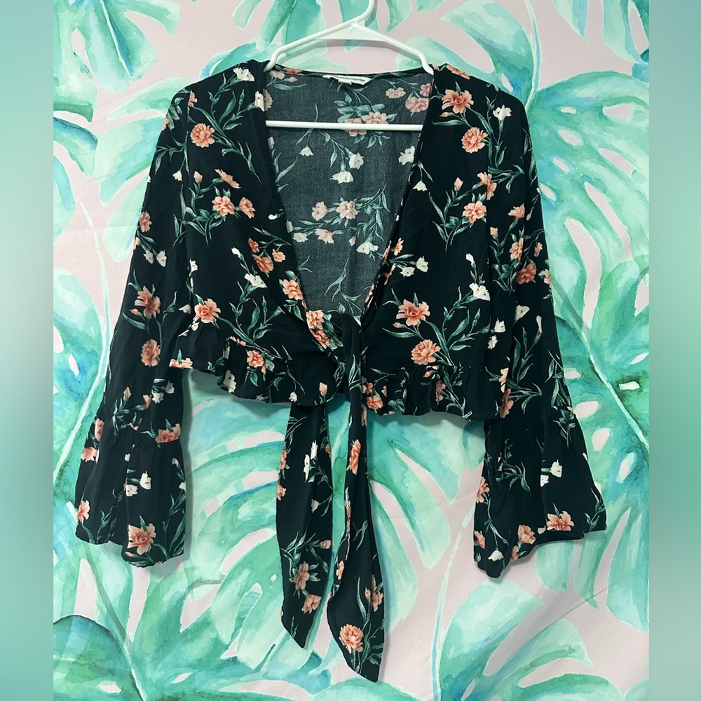 American Eagle Wrap Top, size Small